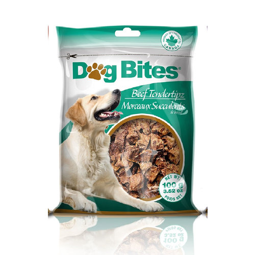 Dog Bites Beef Tendertipz Freeze Dried Treats 100g Dog Bites Beef Tendertipz Freeze Dried Treats 100g