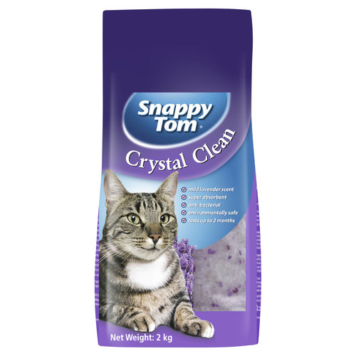 Snappy Tom Crystal Litter Lavender 2kg - each Snappy Tom Crystal Litter Lavender 2kg - each