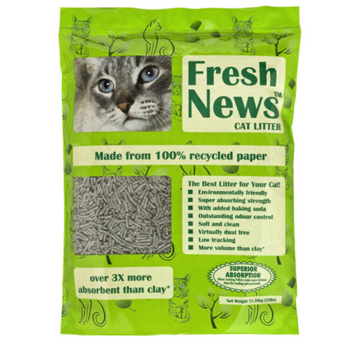 Fresh News Premium Paper Cat Litter 25lb Fresh News Premium Paper Cat Litter 25lb