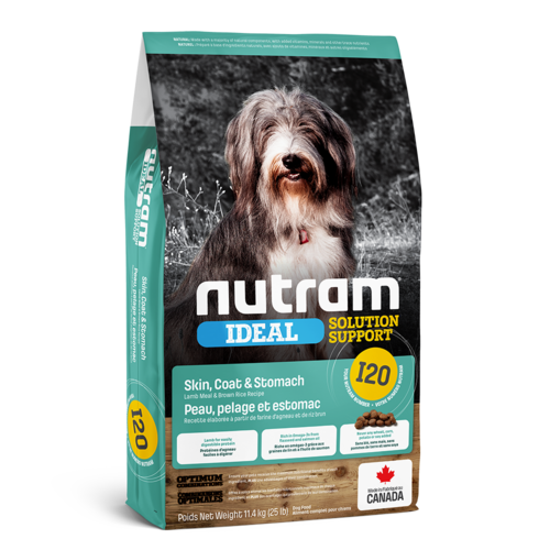 Nutram I20 Nutram Ideal Solution Support®Skin, Coat and Stomach Dog Food 11.4 kg Nutram I20 Nutram Ideal Solution Support®Skin, Coat and Stomach Dog Food 11.4 kg