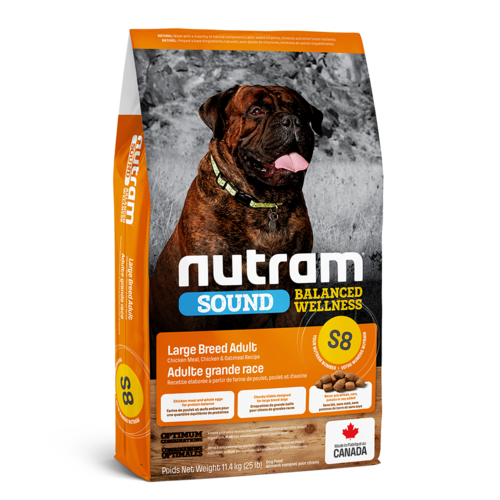 Nutram Dog S8 Sound Large Breed Adult Dry 11.4 kg Nutram Dog S8 Sound Large Breed Adult Dry 11.4 kg
