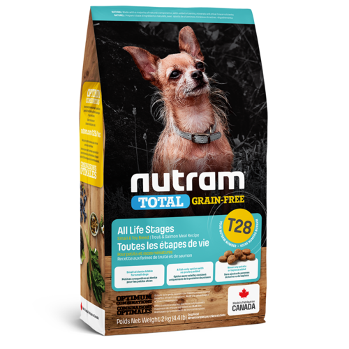 Nutram Dog T28 Total Grain Free Small Breed Trout & Salmon Dry 2kg Nutram Dog T28 Total Grain Free Small Breed Trout & Salmon Dry 2kg