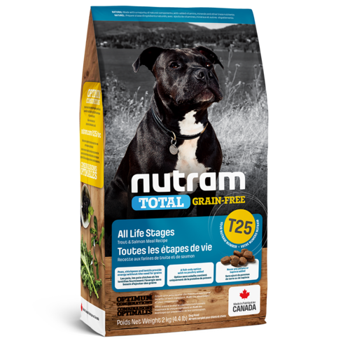 Nutram Dog T25 Total Grain Free Trout & Salmon Dry 2kg Nutram Dog T25 Total Grain Free Trout & Salmon Dry 2kg