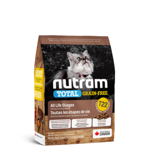 Nutram Cat T22 Total Grain Free Chicken & Turkey Dry 1.13kg
