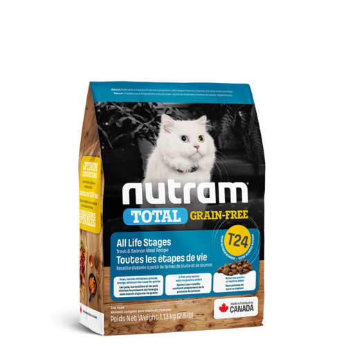 Nutram Cat T24 Total Grain Free Trout & Salmon Dry 1.13kg Nutram Cat T24 Total Grain Free Trout & Salmon Dry 1.13kg