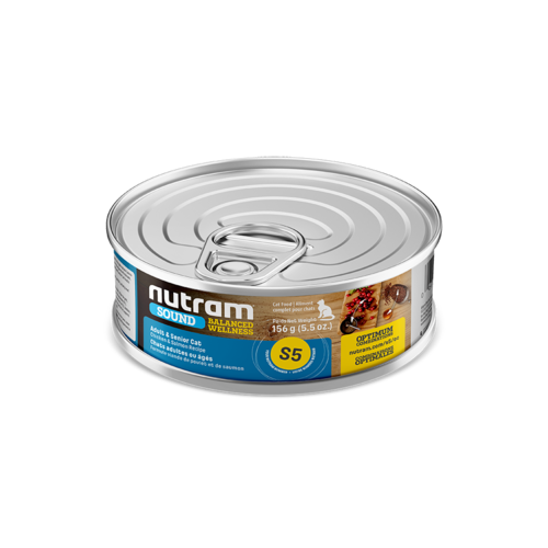 Nutram Cat S5 Sound Senior Wet Food 5oz can Nutram Cat S5 Sound Senior Wet Food 5oz can