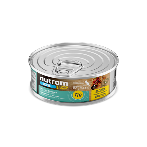 Nutram Cat I19 Ideal Skin, Coat & Stomach Wet Food 5oz can - each Nutram Cat I19 Ideal Skin, Coat & Stomach Wet Food 5oz can - each
