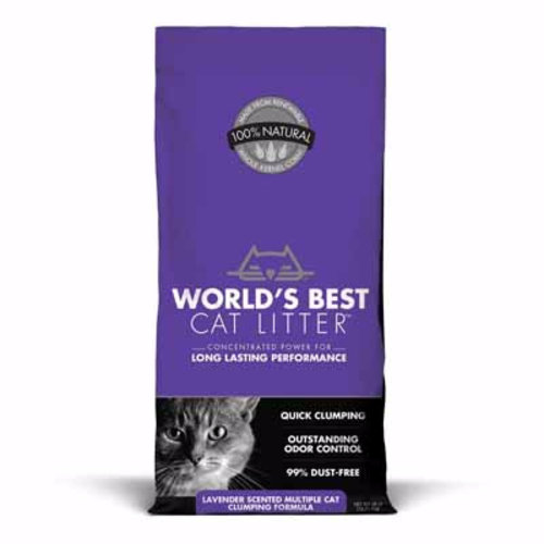 World's Best Cat Litter Multi Cat Scented Clumping Cat Litter 28lb - purple World's Best Cat Litter Multi Cat Scented Clumping Cat Litter 28lb - purple