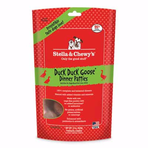 Stella & Chewy's Dog Duck, Duck, Goose Freeze-Dried Dinner Patties 5.5oz Stella & Chewy's Dog Duck, Duck, Goose Freeze-Dried Dinner Patties 5.5oz