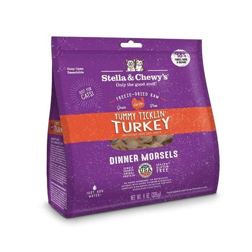 Stella & Chewy's Freeze Dried Tummy Ticklin' Turkey Cat Food 9oz