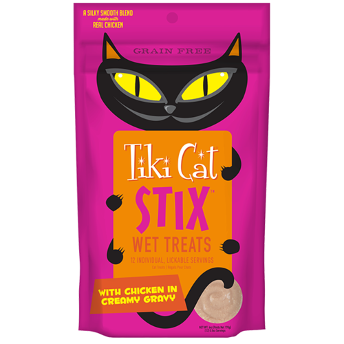 Tiki Cat Stix Chicken Mousse Treat 3oz pouch - each Tiki Cat Stix Chicken Mousse Treat 3oz pouch - each