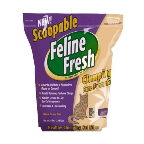Feline Fresh Clumping Pine Cat Litter 2.7kg - each Feline Fresh Clumping Pine Cat Litter 2.7kg - each