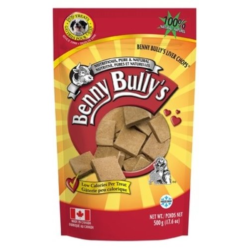 Benny Bully's Freeze Dried Liver Chops 500g Benny Bully's Freeze Dried Liver Chops 500g