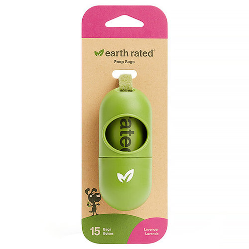 Earth Rated Poop Bags Dispenser w/roll Lavender Earth Rated Poop Bags Dispenser w/roll Lavender