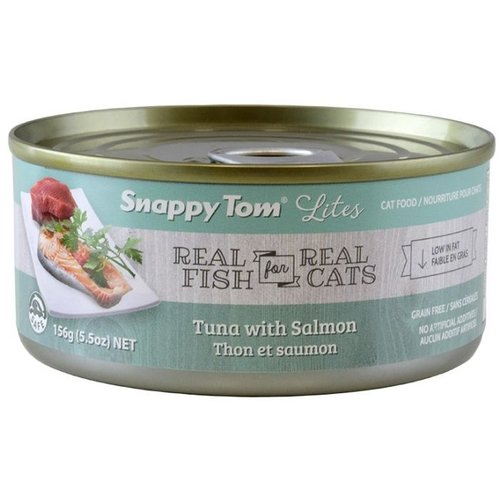 Snappy Tom Lites Tuna w/ Salmon Wet Cat Food 85g Snappy Tom Lites Tuna w/ Salmon Wet Cat Food 85g
