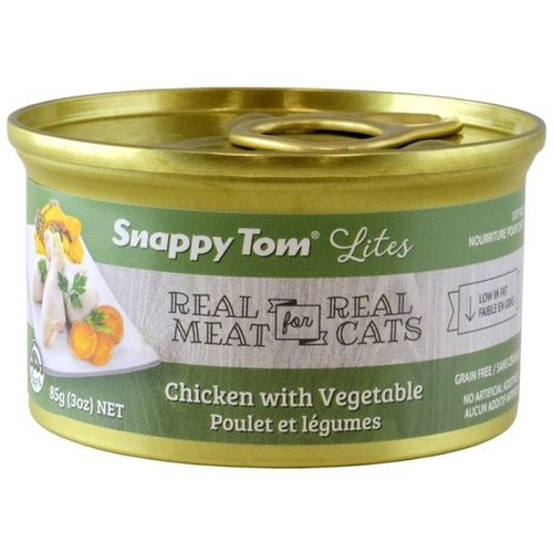 Snappy Tom Lites Chicken w/ Vegetables Wet Cat Food 85g Snappy Tom Lites Chicken w/ Vegetables Wet Cat Food 85g