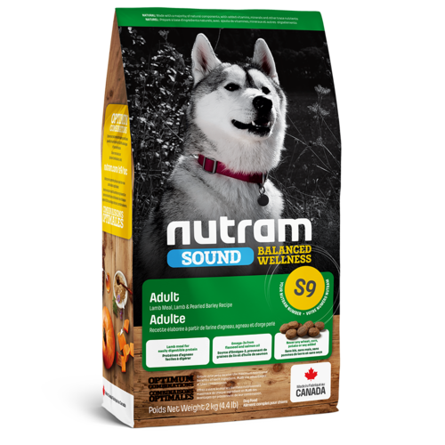 Nutram S9 Nutram Sound Balanced Wellness® Adult Lamb Dog Food 2kg Nutram S9 Nutram Sound Balanced Wellness® Adult Lamb Dog Food 2kg