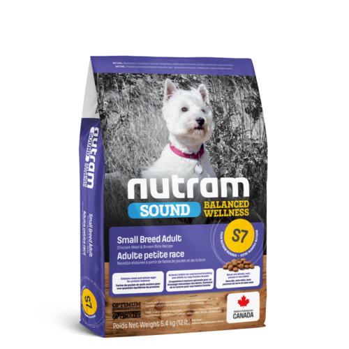 Nutram S7 Nutram Sound Balanced Wellness® Small Breed Adult Dog Food 5.4kg Nutram S7 Nutram Sound Balanced Wellness® Small Breed Adult Dog Food 5.4kg