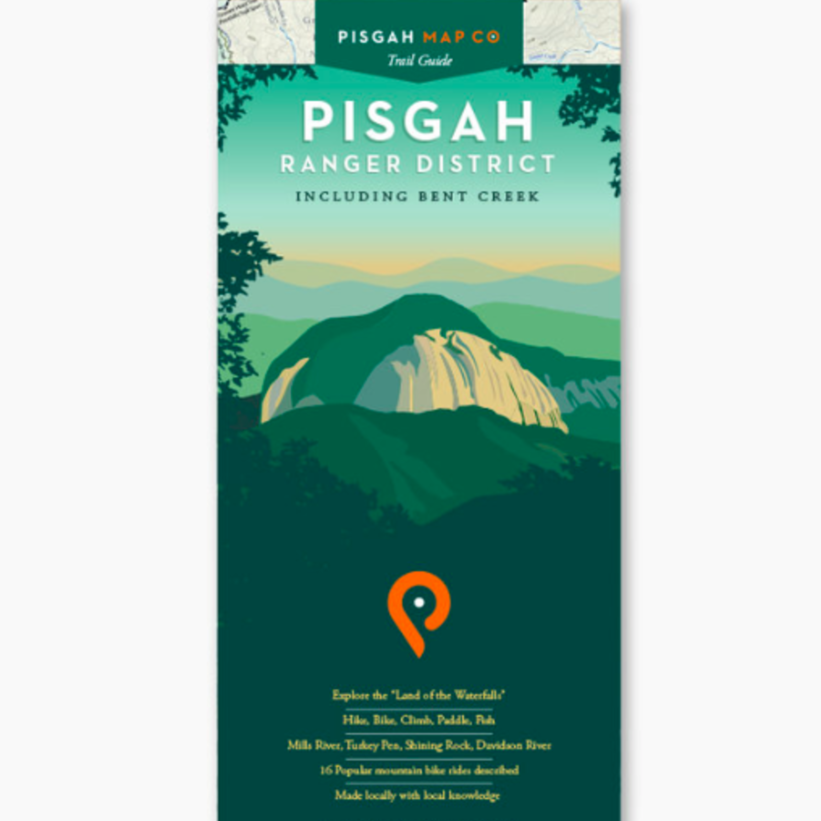 Pisgah Map Company WNC Trail Guide Pisgah Ranger District Map