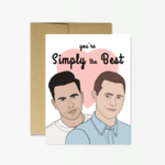 Party Mountain Paper Co. Schitt's Creek "Simply the Best" Card