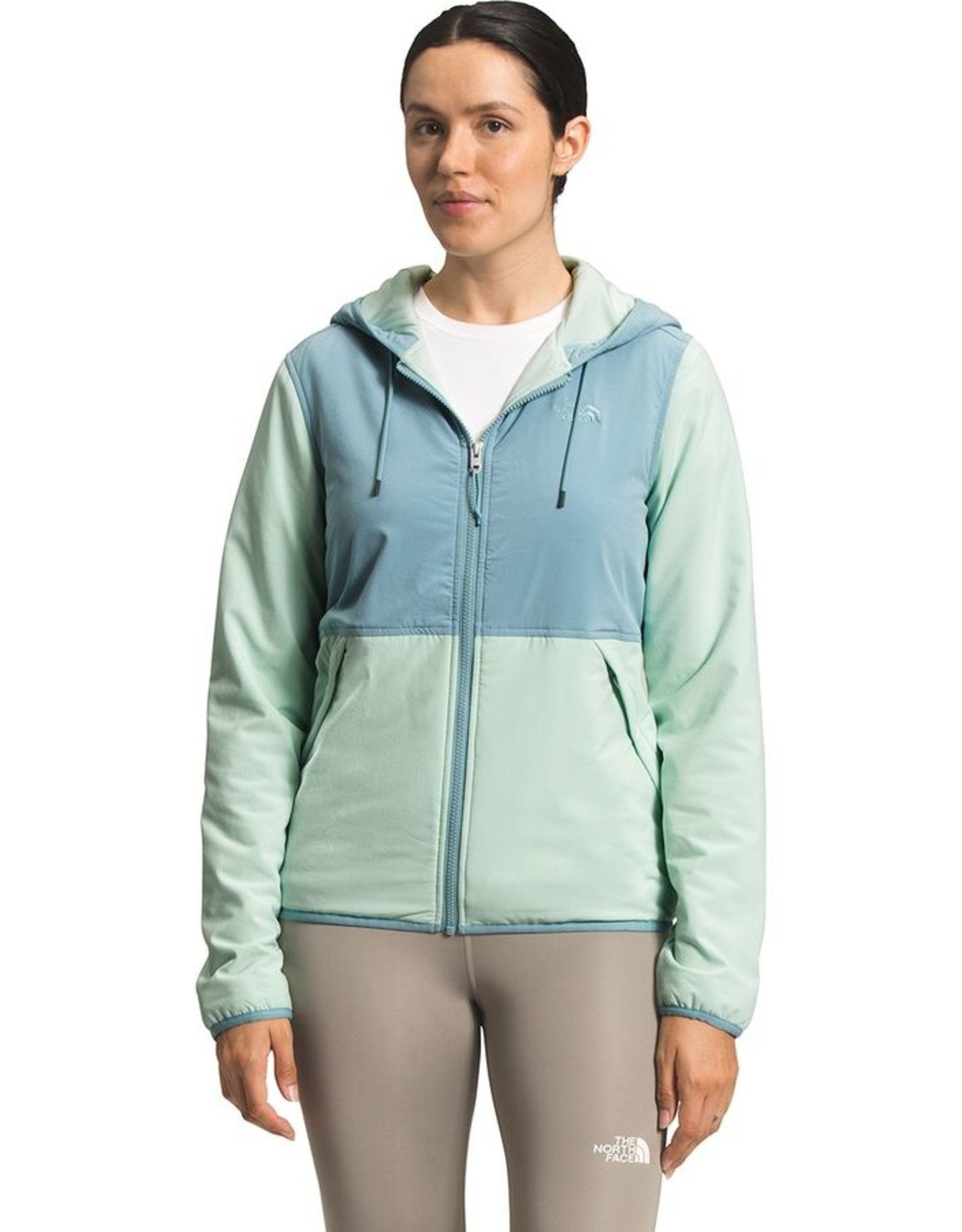 blue north face hoodie womens