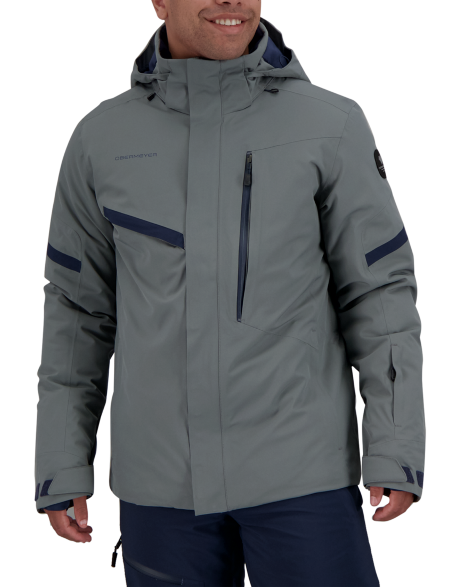 obermeyer gray ski jacket