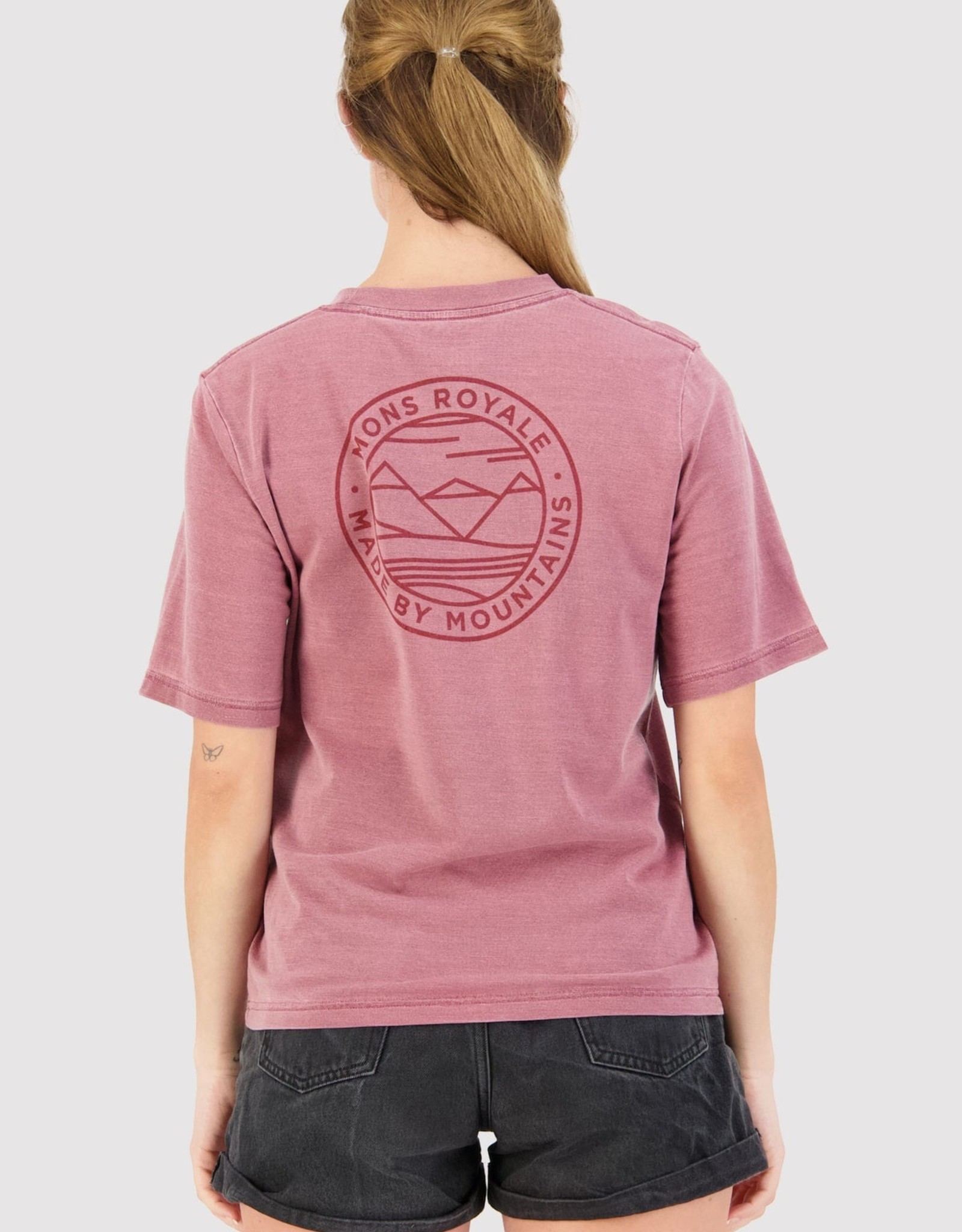 Mons Royale Icon Relaxed Tee Garment Dyed Women's -S2022