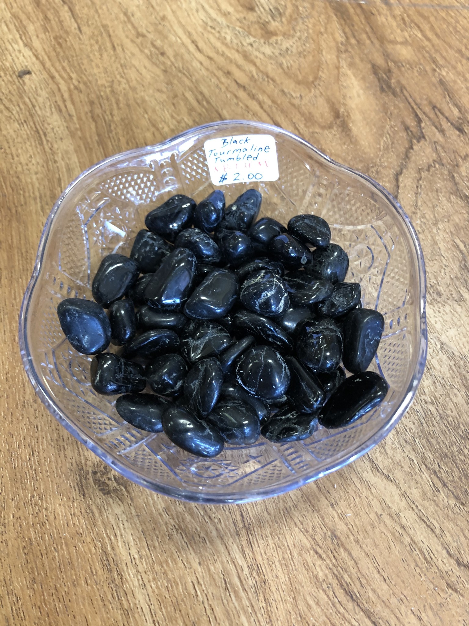STONE BLACK TOURMALINE TUMBLED MEDIUM