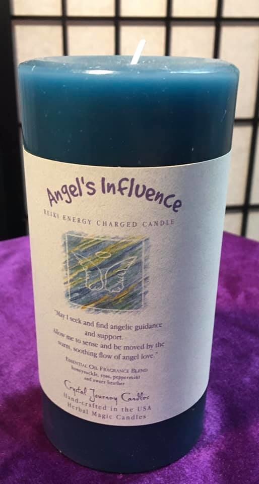 REIKI ANGEL'S INFLUENCE 3X6 PILLAR CANDLE