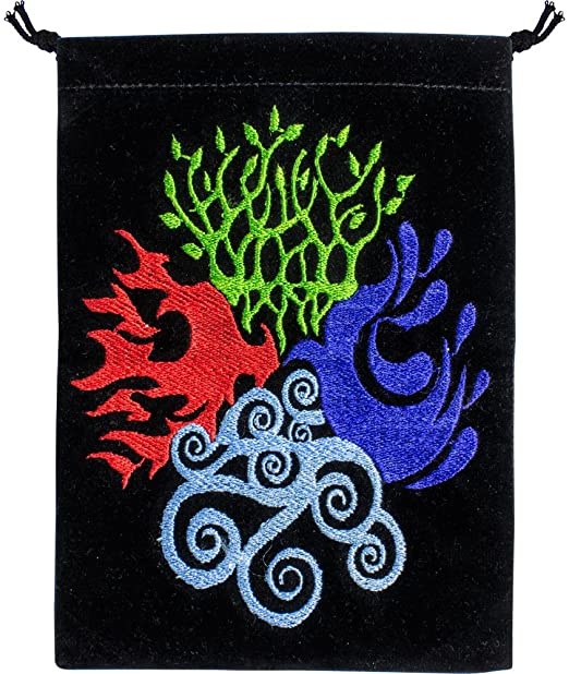 BAG VELVET WITH 4 ELEMENTS