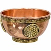 BOWL -  COPPER INCENSE BURNER FLOWER OF LIFE