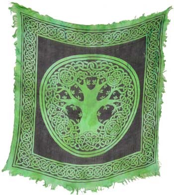 ALTAR CLOTH 18x18 TREE OF LIFE