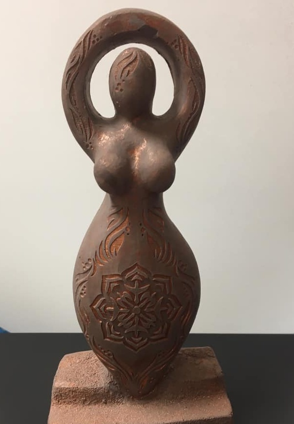STATUE - LOTUS GODDESS