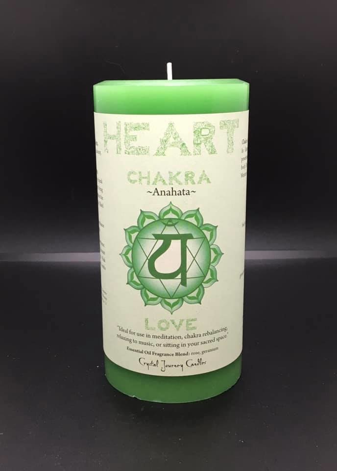 CANDLE - GREEN HEART CHAKRA ANAHATA