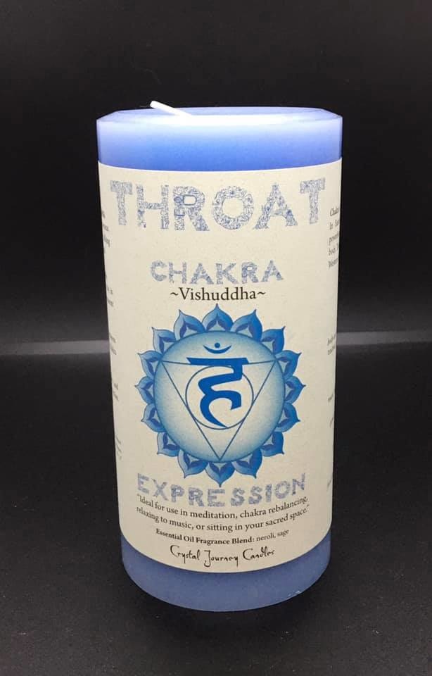 CANDLE- BLUE THROAT CHAKRA VISHUDDHA