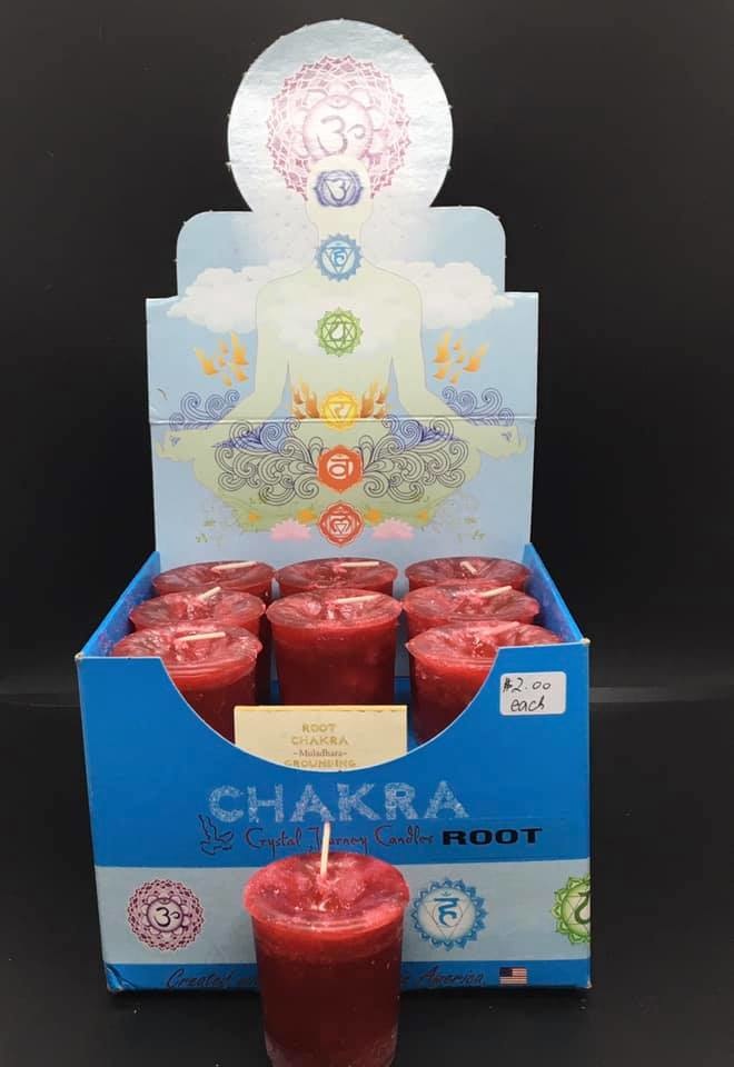 VOTIVE CANDLE - CHAKRA  ROOT RED