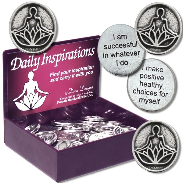 CHARM DAILY INSPIRATIONS PERSON ON LOTUS FLOWER