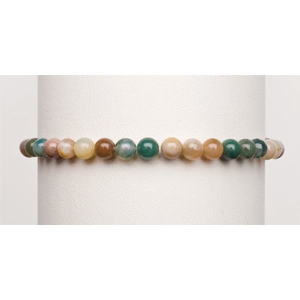 POWER MINI 4MM BRACELET - INDIAN AGATE