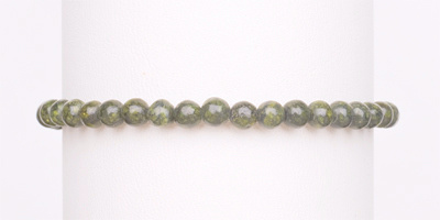 POWER MINI 4MM BRACELET - GREEN LACE AGATE