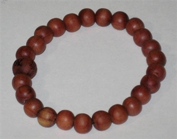 BRACELET -  CEDAR WITH CHARACTERS 8 MM