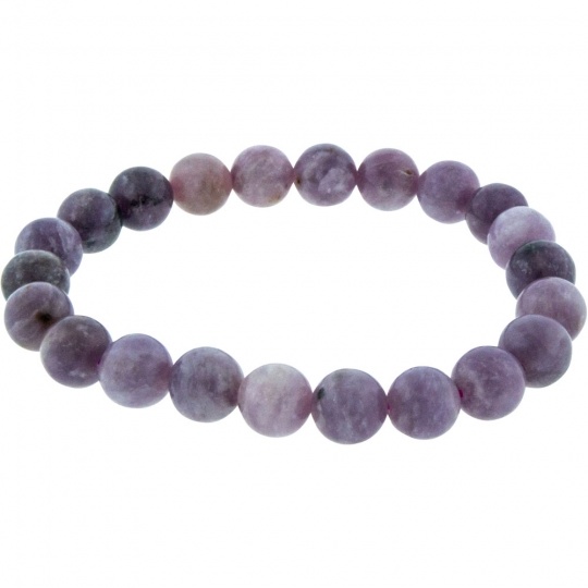 BRACELET - LEPIDOLITE 8MM BEADS