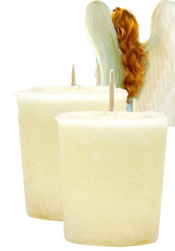 VOTIVE CANDLE - ANGEL WINGS