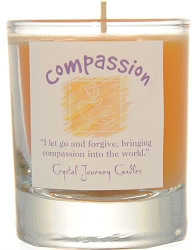 VOTIVE CANDLE IN GLASS - COMPASSION