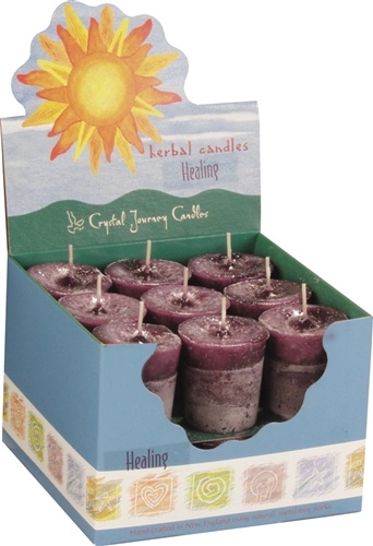VOTIVE CANDLE -  HEALING REIKI PURPLE