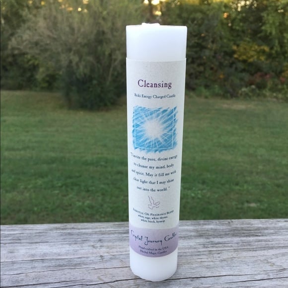 REIKI CLEANSING PILLAR CANDLE