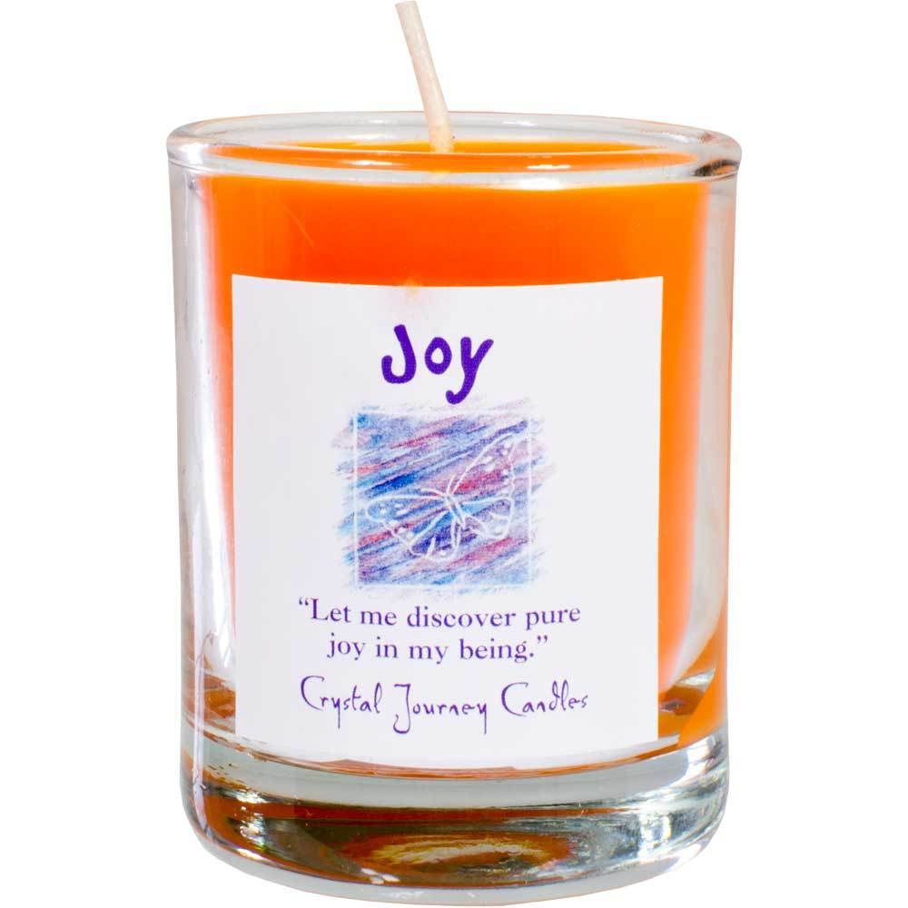 VOTIVE CANDLE IN GLASS - JOY