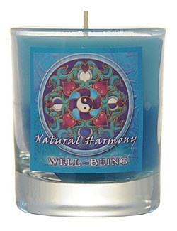 VOTIVE CANDLE IN GLASS -  NATURAL HARMONY WELL BEING