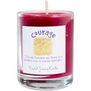 VOTIVE CANDLE IN GLASS - COURAGE