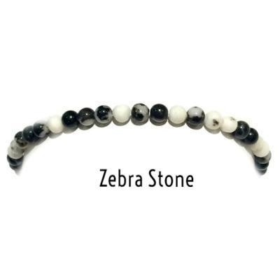 BRACELET P6 ZEBRA STONE 6MM