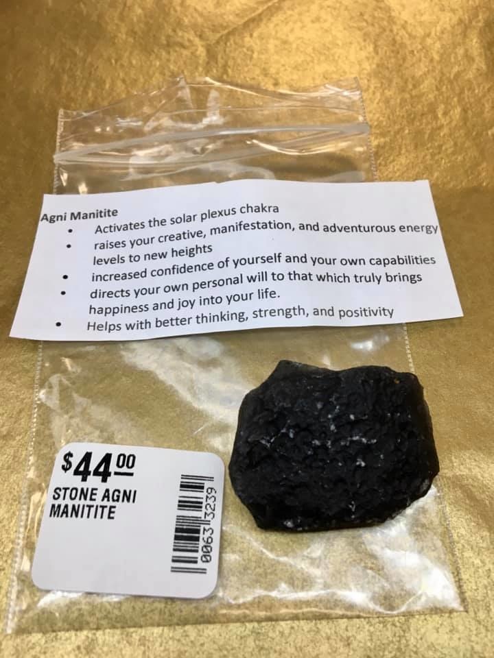 STONE AGNI MANITITE LARGE 1.8 - 2.6 OZ